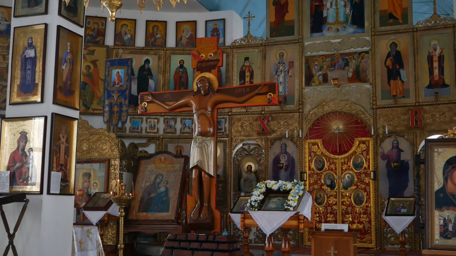 В Иоанно-Предтеченский соборный храм прибыла копия Животворящего Креста Господня